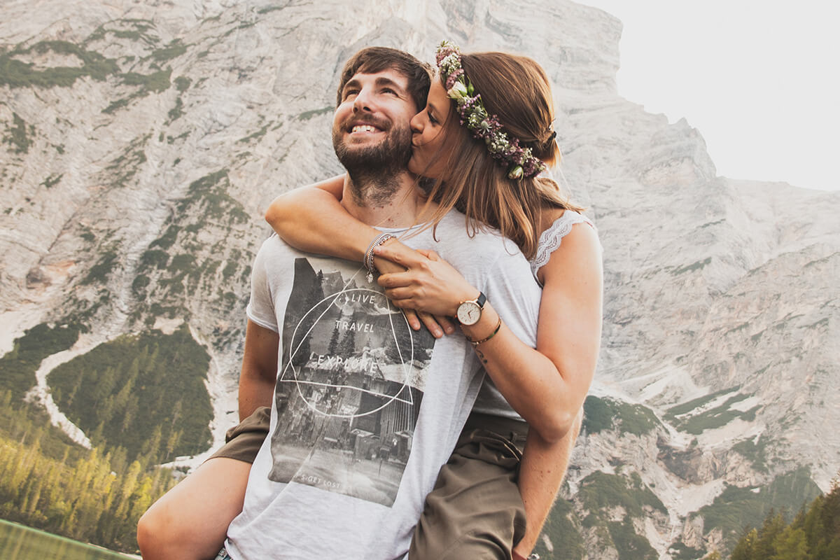 Amanti al lago di Braies