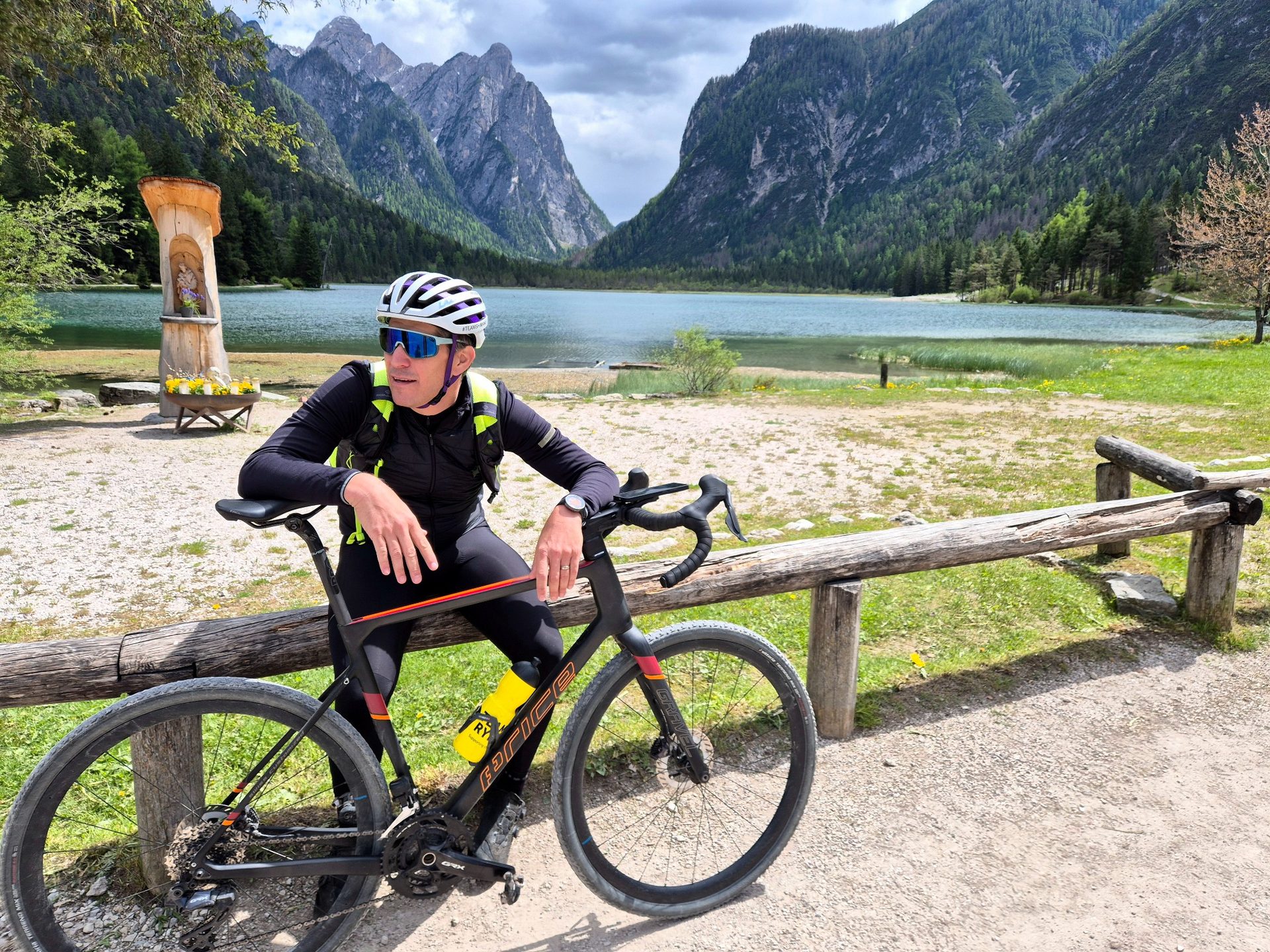 Gravelbike-Tour am Toblacher See Richtung Cortina